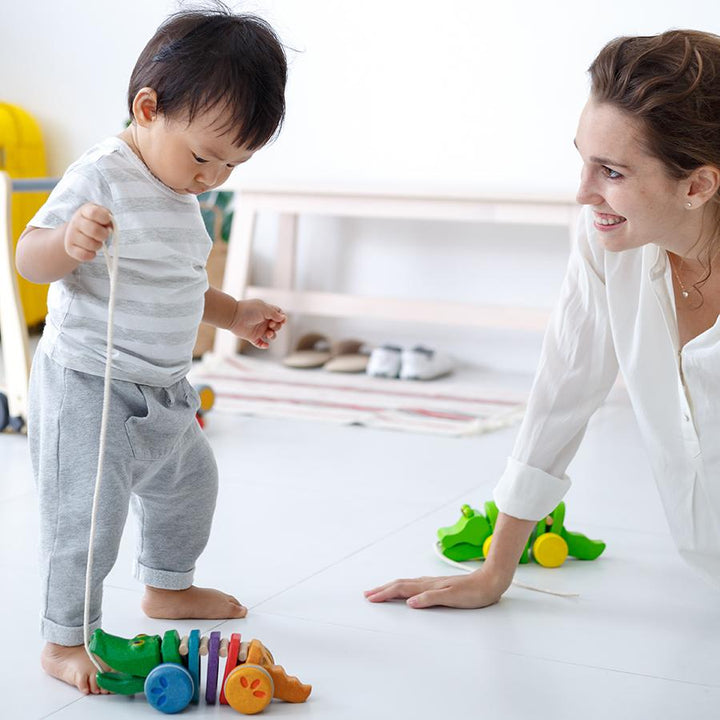 Rainbow Alligator Pull Toy