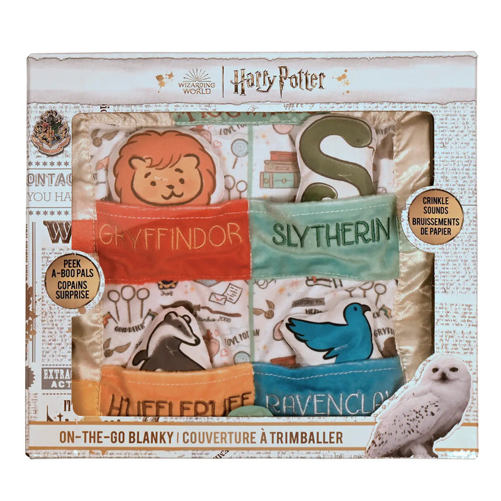 Harry Potter On-The-Go Hogwarts Houses Blankey