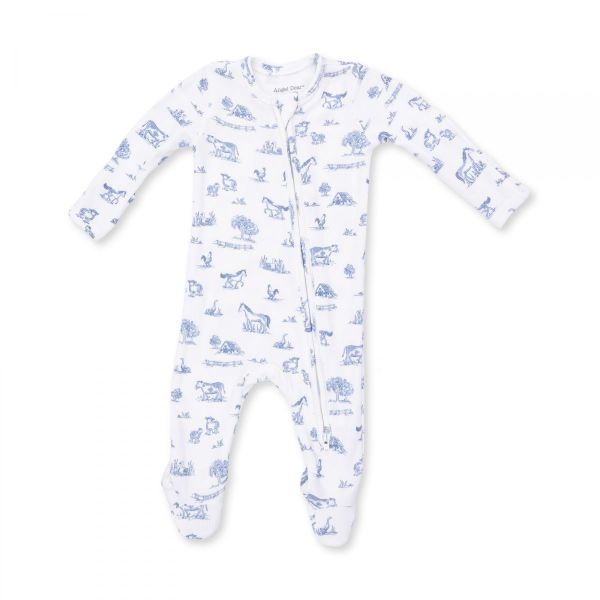 Angel Dear 2 Way Zipper Footie in Farm Friends - ONLINE EXCLUSIVE