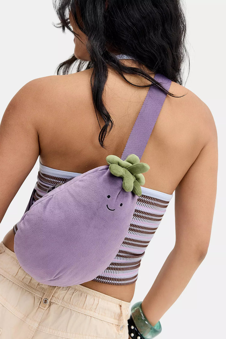 Jellycat Amuseables Eggplant Aubergine Bum Bag