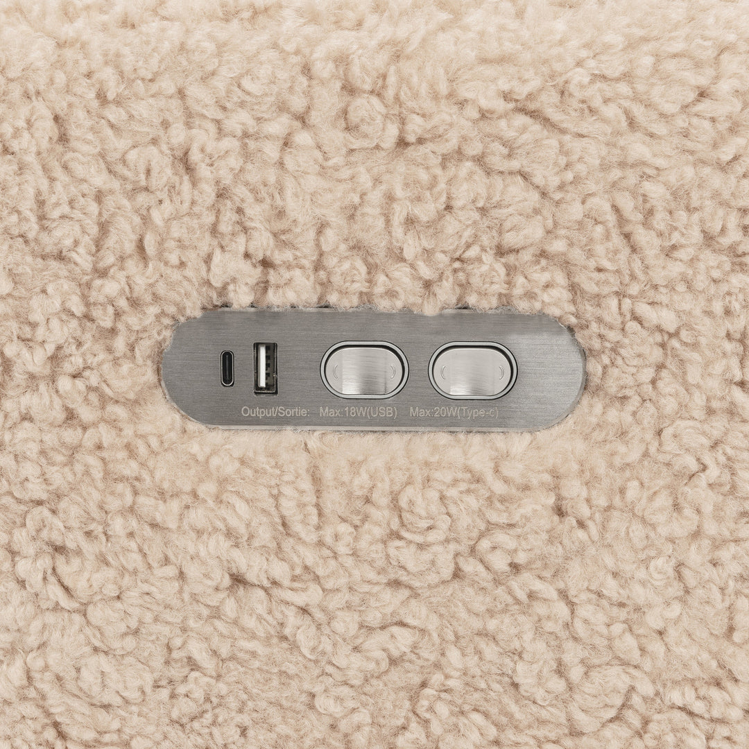 Babyletto Kiwi Plus Power Recliner and Swivel Glider with Power Adjustable Headrest and USB Port