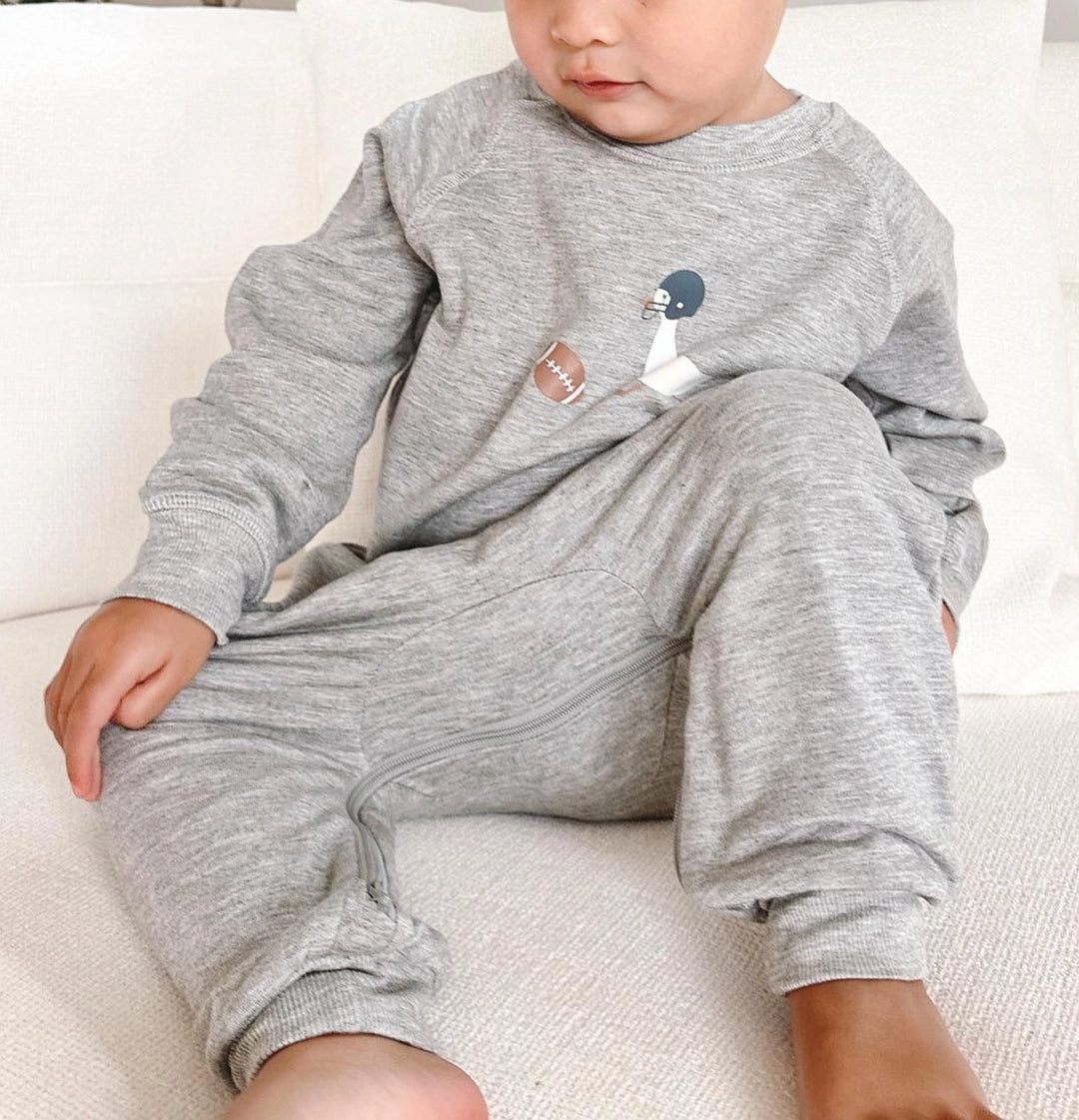 Gunamuna Fleece Jumpsuit - Football Goose