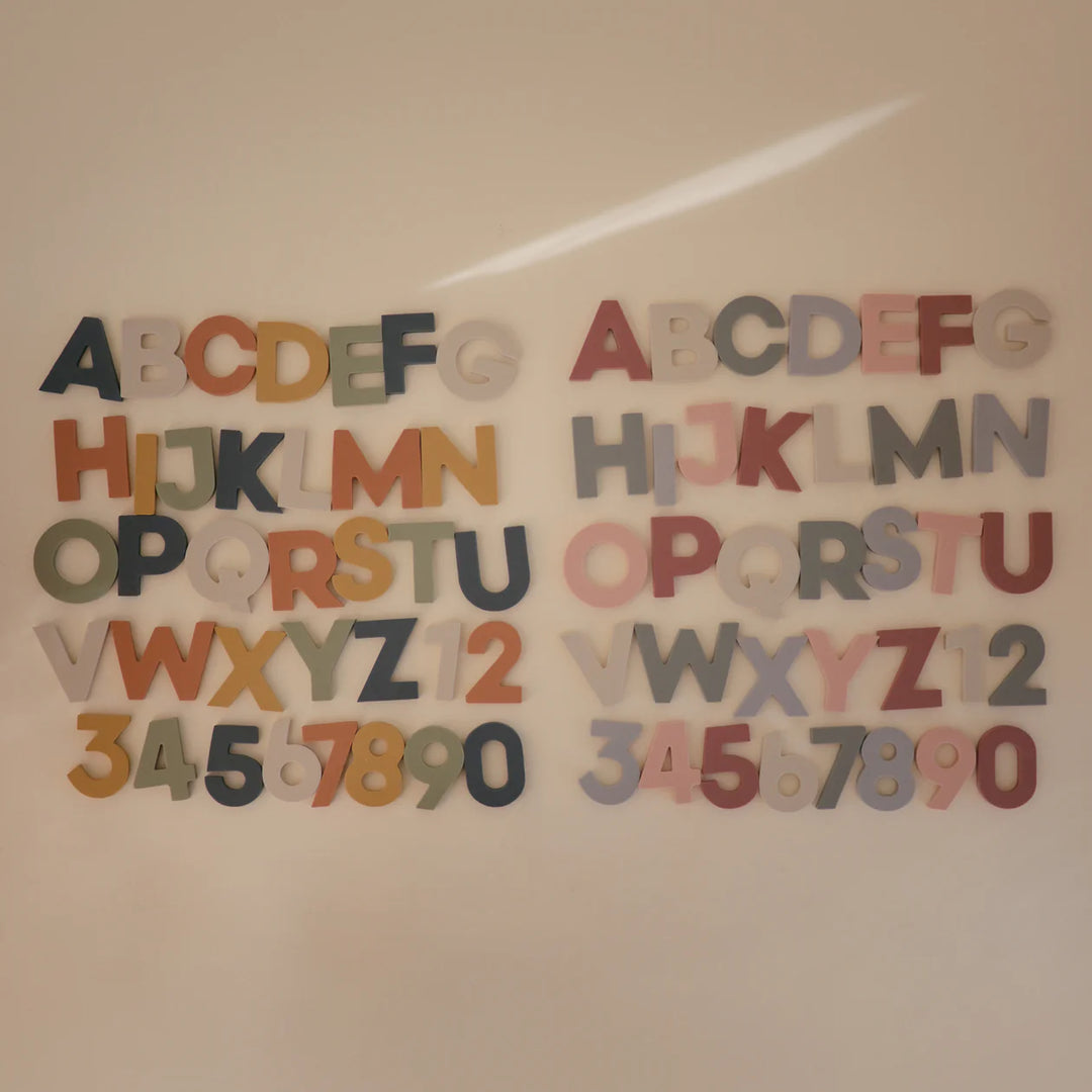 Mushie Letters & Numbers Bath Play Set