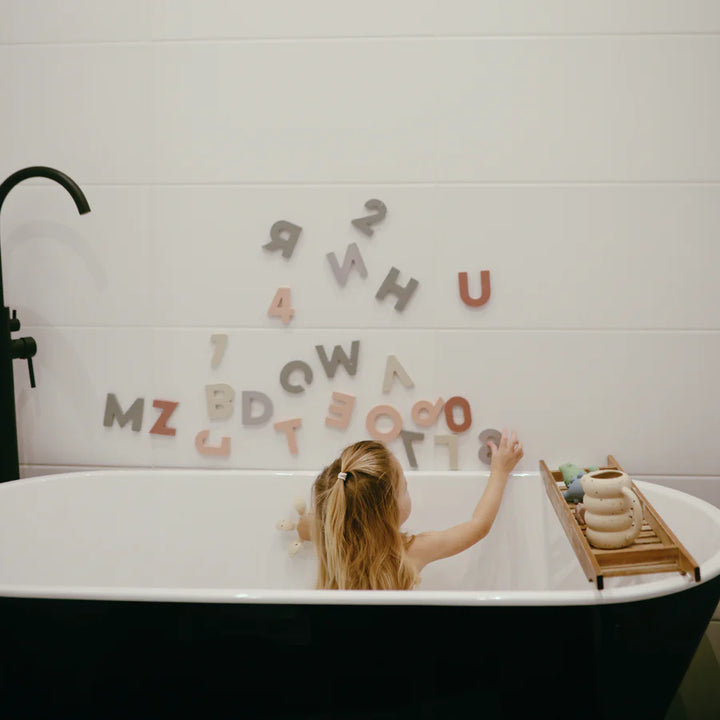 Mushie Letters & Numbers Bath Play Set