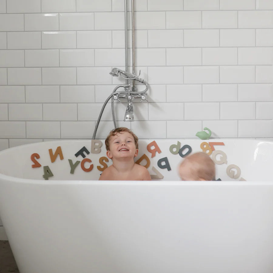Mushie Letters & Numbers Bath Play Set