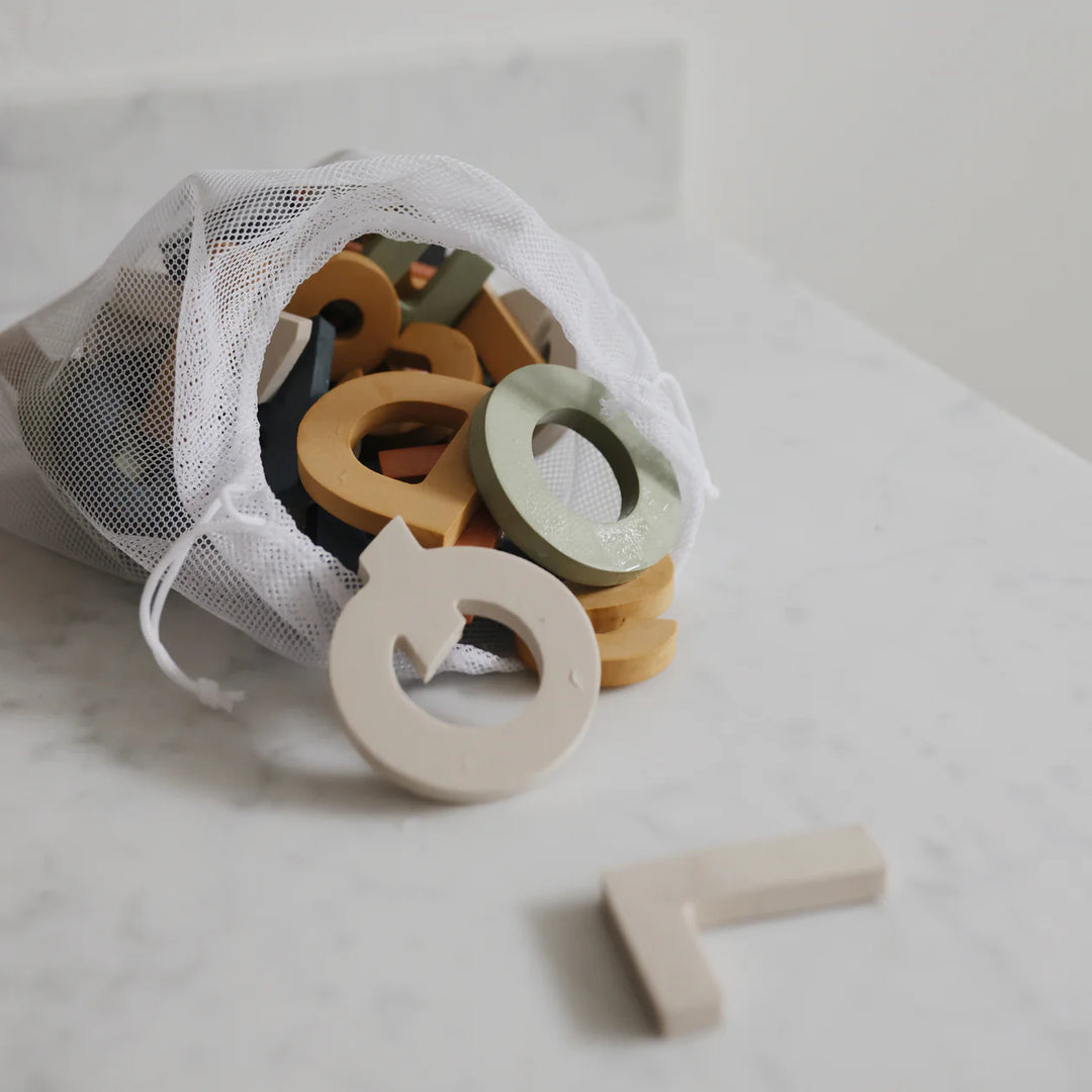 Mushie Letters & Numbers Bath Play Set