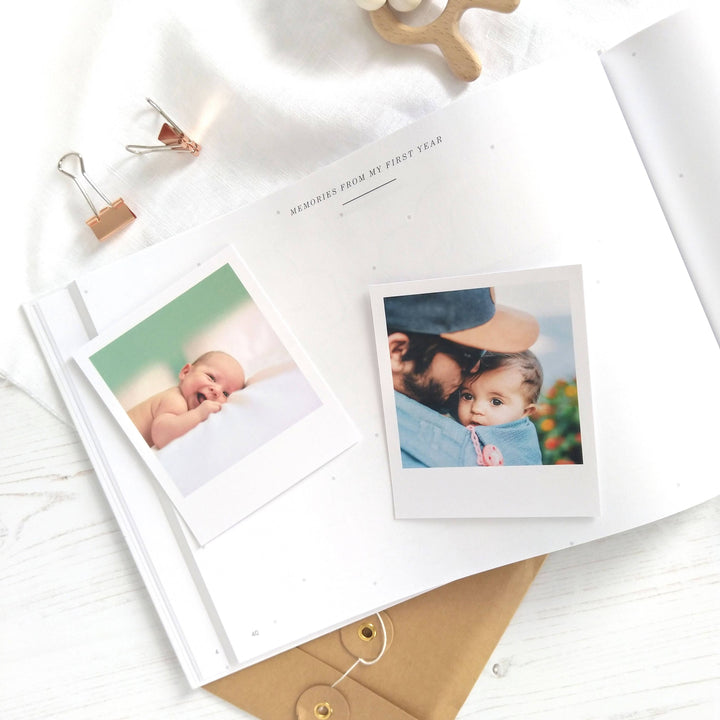 Blush and Gold My Baby Journal Newborn Keepsake Memory Book Gift
