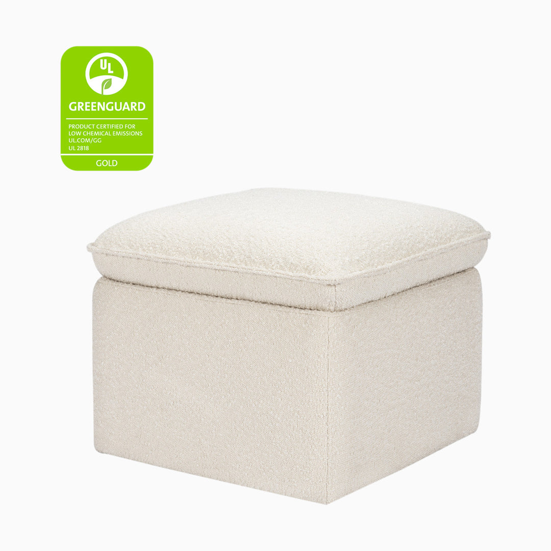 Babyletto Cali Storage Ottoman in Eco-Performance Fabric | Water Repellent & Stain Resistant
