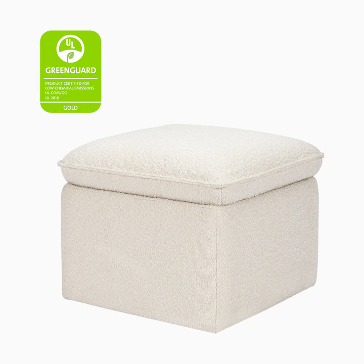 Babyletto Cali Storage Ottoman in Eco-Performance Fabric | Water Repellent & Stain Resistant