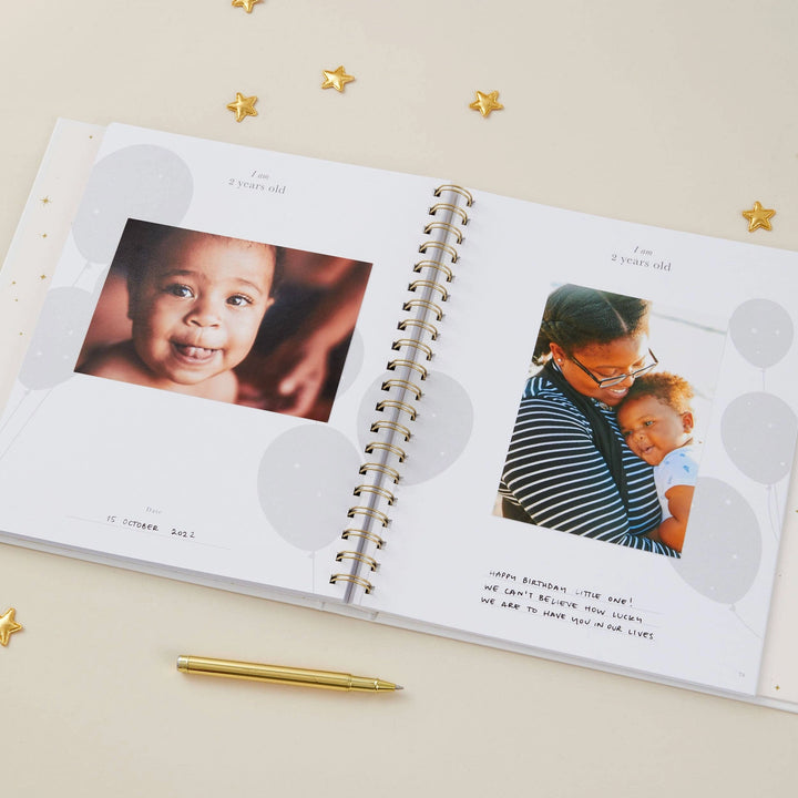 Blush & Gold Baby Book