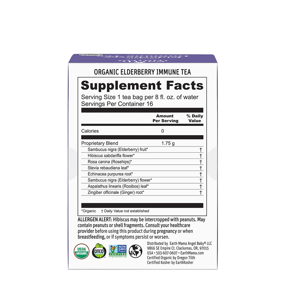 Earth Mama Organic Elderberry Immune Tea