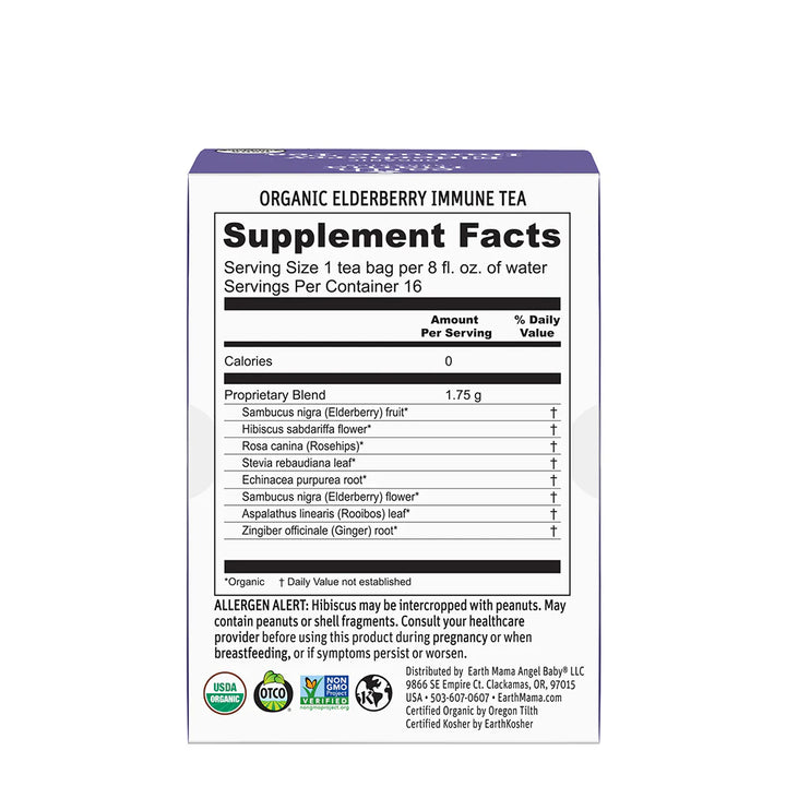 Earth Mama Organic Elderberry Immune Tea