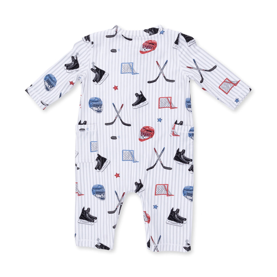 Angel Dear Uni Romper - Hockey Stripe