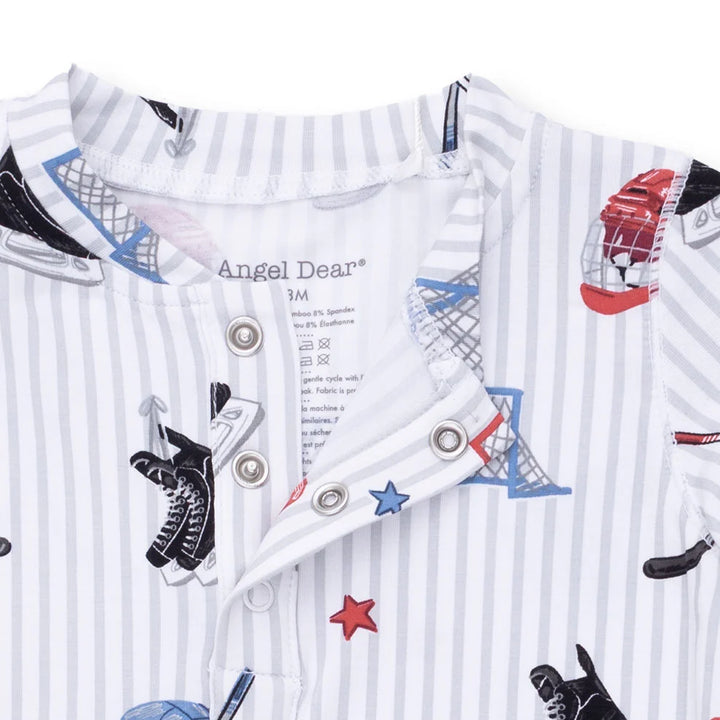 Angel Dear Uni Romper - Hockey Stripe