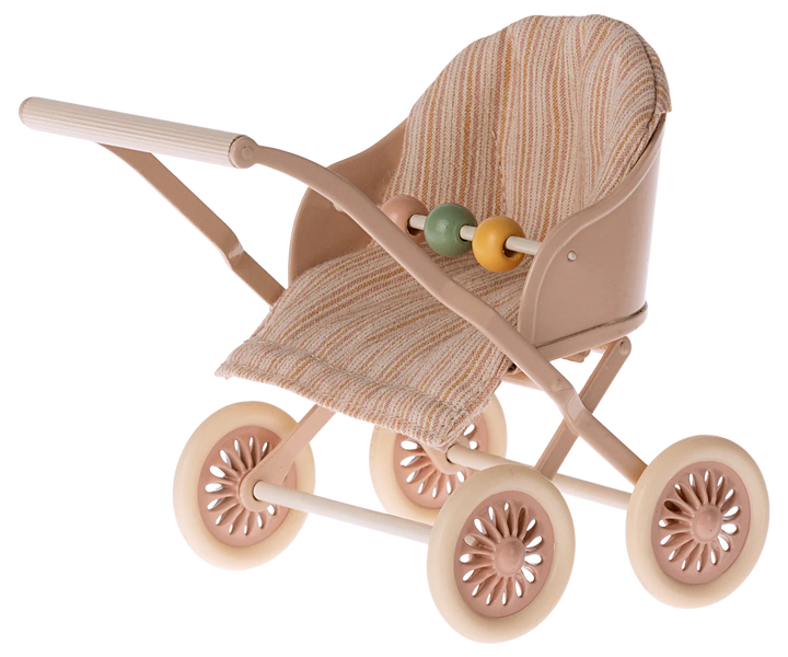 Maileg Baby Mice Stroller - Rose