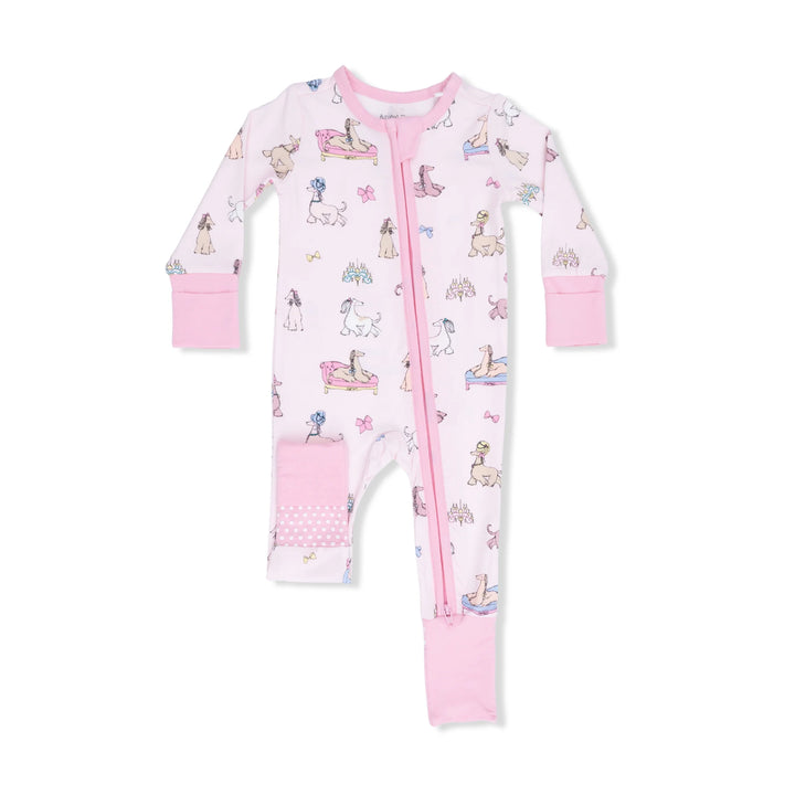 Angel Dear Convertible Romper - Fancy Hounds With Bows
