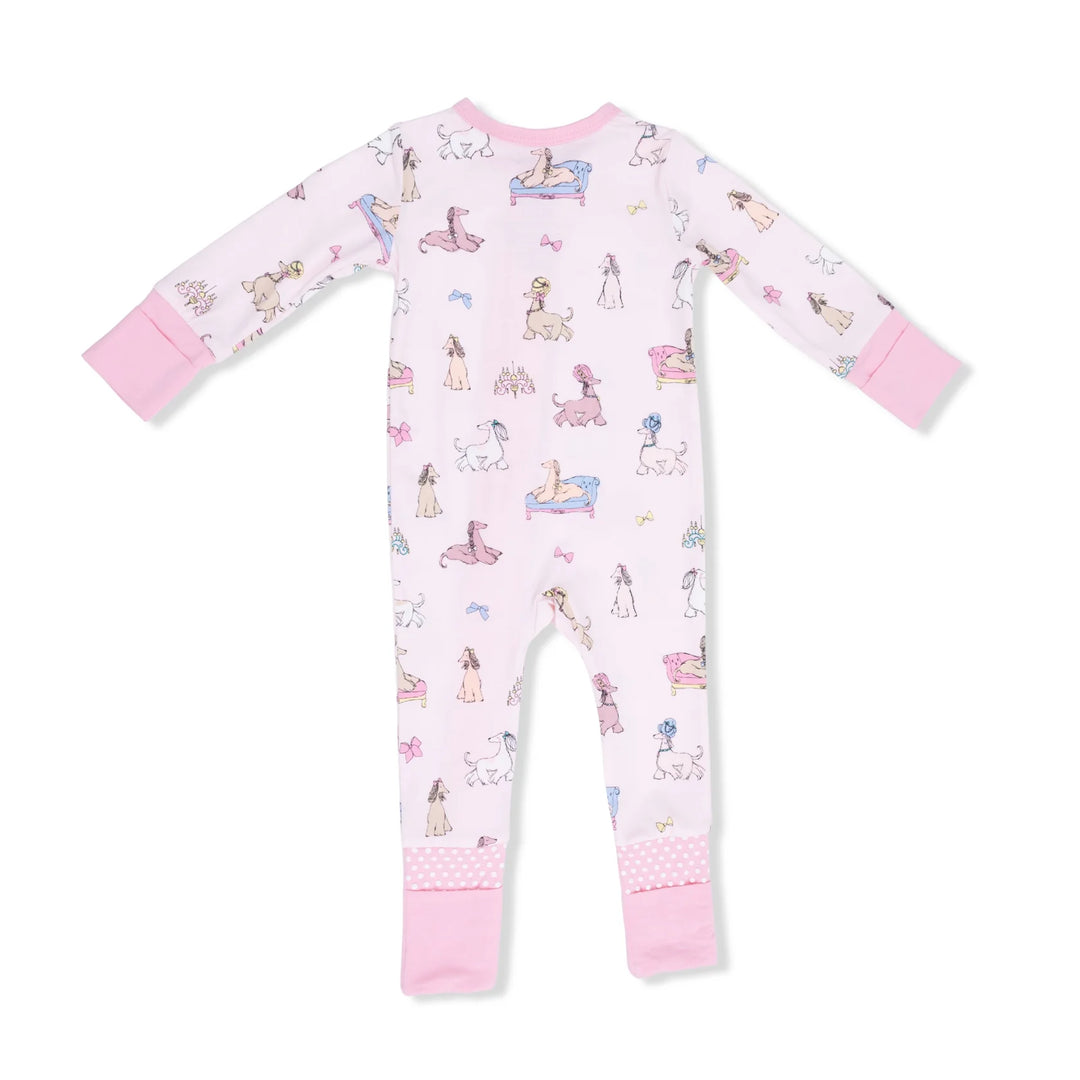 Angel Dear Convertible Romper - Fancy Hounds With Bows