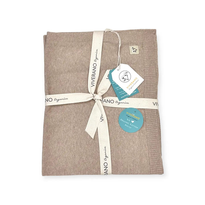 Viverano Organics Milan Sweater Knit Baby Blanket