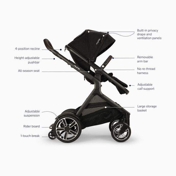 Nuna DEMI Next Stroller + Rider Board
