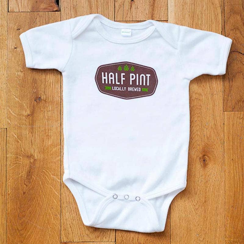 Sweetpea & Co. Half Pint Baby Onesie, Baby Bodysuit