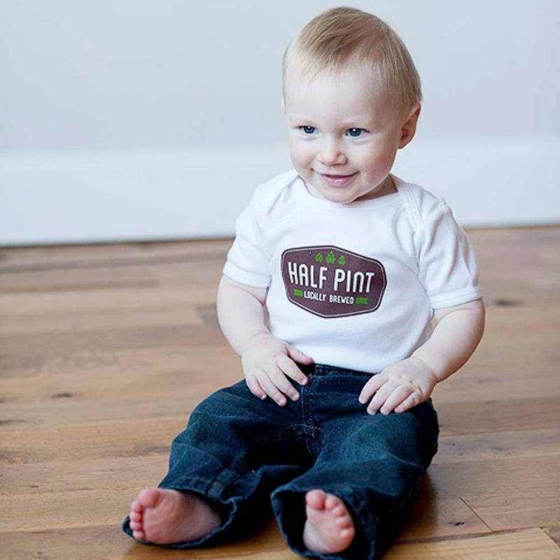 Sweetpea & Co. Half Pint Baby Onesie, Baby Bodysuit