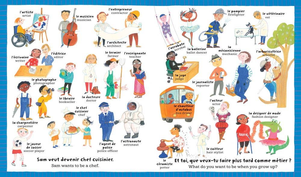 My Big Barefoot Book of French and English Words Hard Cover Book