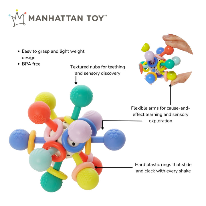 Manhattan Toy Atom Colorpop Teether Toy