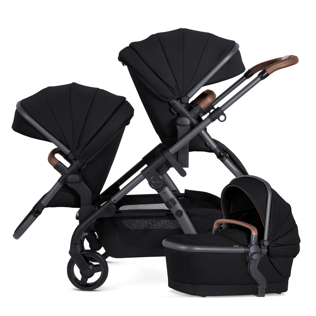 double stroller that can be separated Silver Cross Wave 3 Complete Single to Double Stroller w/ Bassinet & T – Baby Grand