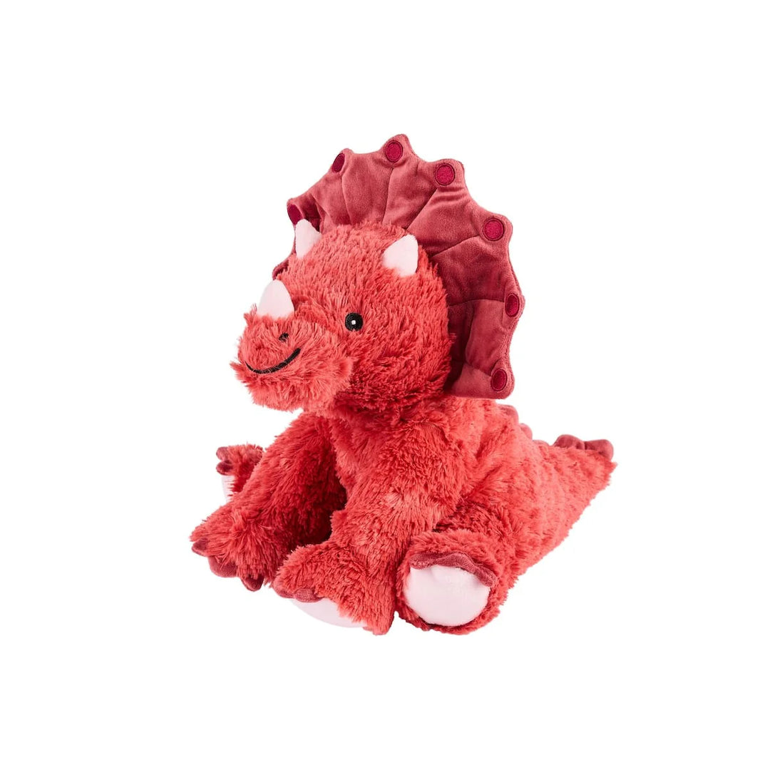 Warmies Red Triceratops Plush