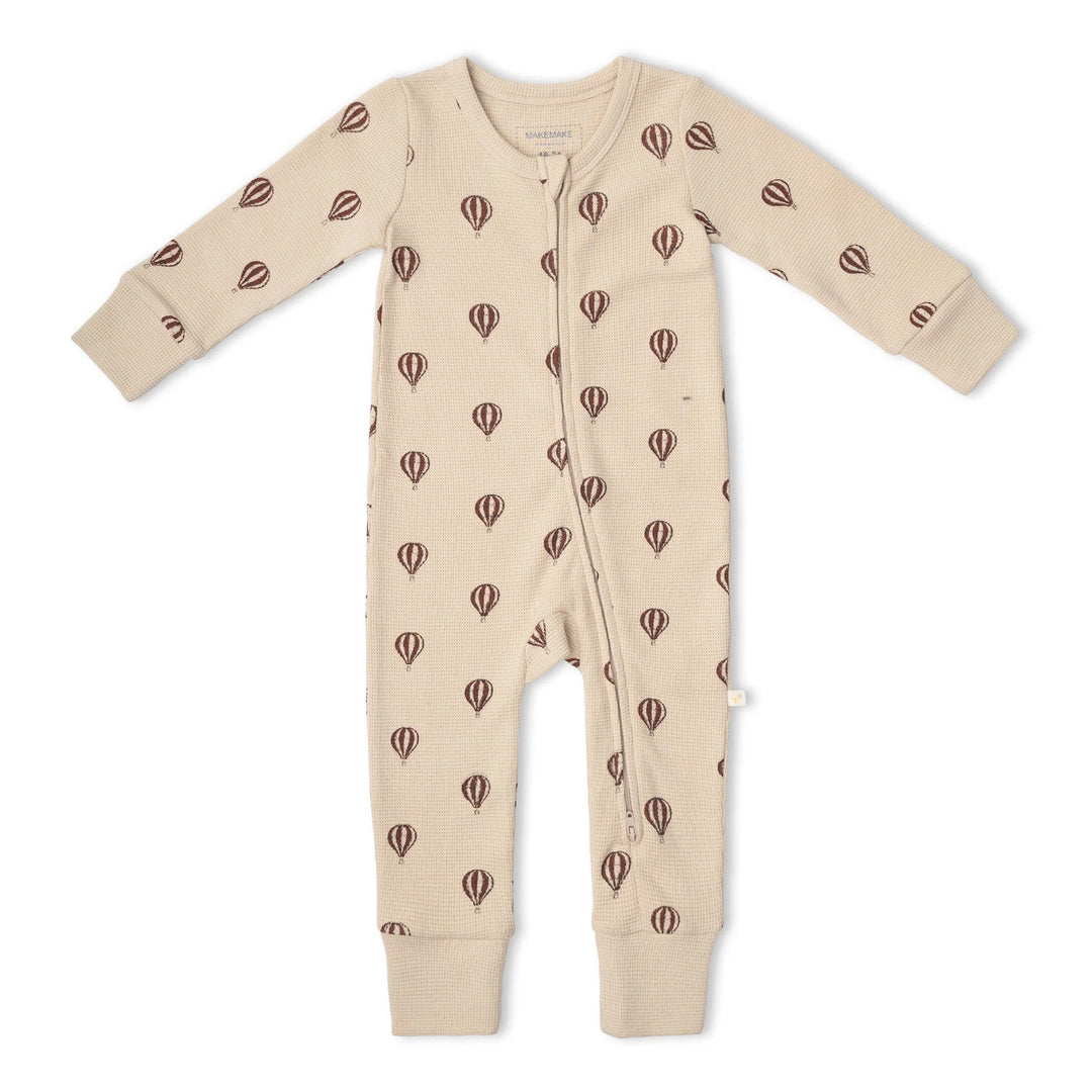 Make Make Organic 2-Way Zip Romper - Balloon Voyage