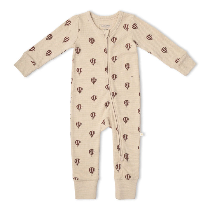 Make Make Organic 2-Way Zip Romper - Balloon Voyage