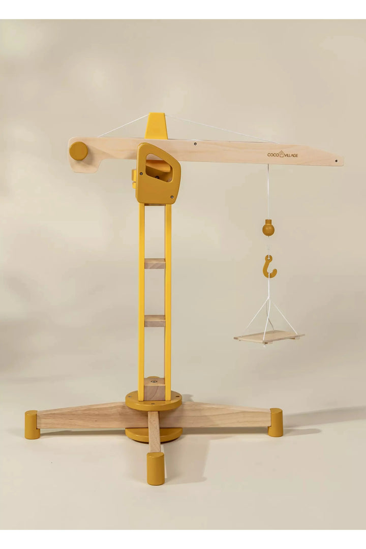 Coco Village Wooden Construction Crane