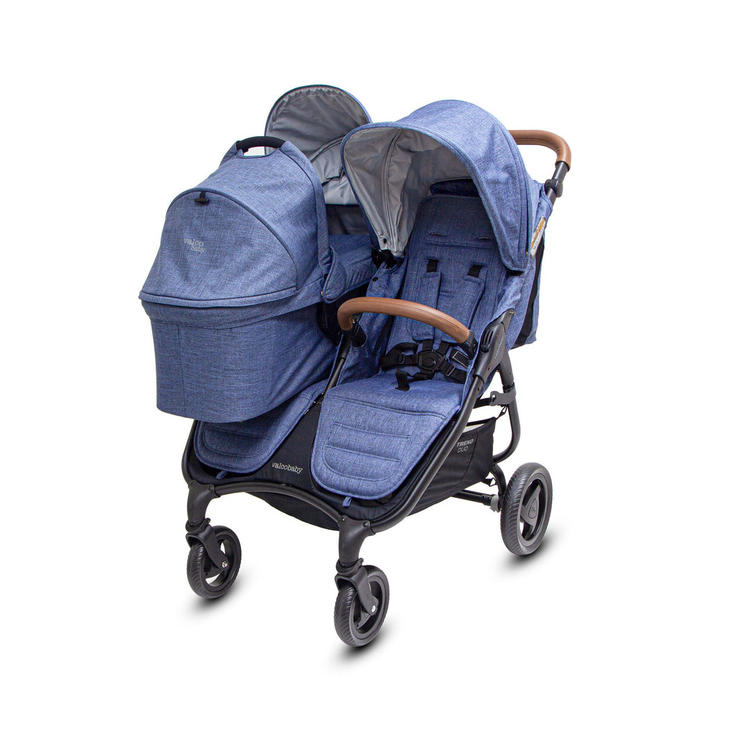 double stroller with bassinet on top Valco Baby Snap Duo Bassinet – Baby Grand