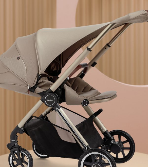 Silver Cross Reef Stroller and Folding Bassinet Baby Grand