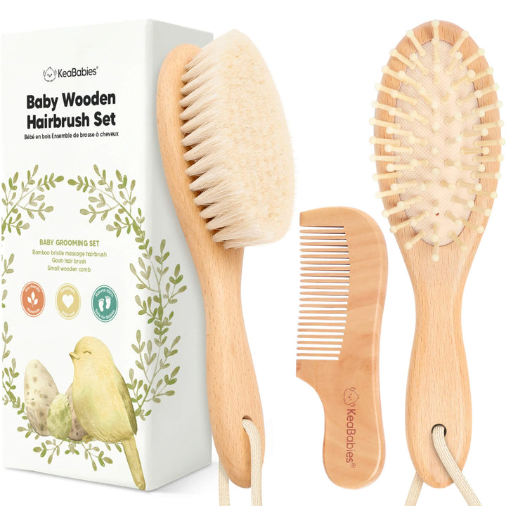 KeaBabies Hair Brush & Comb Set