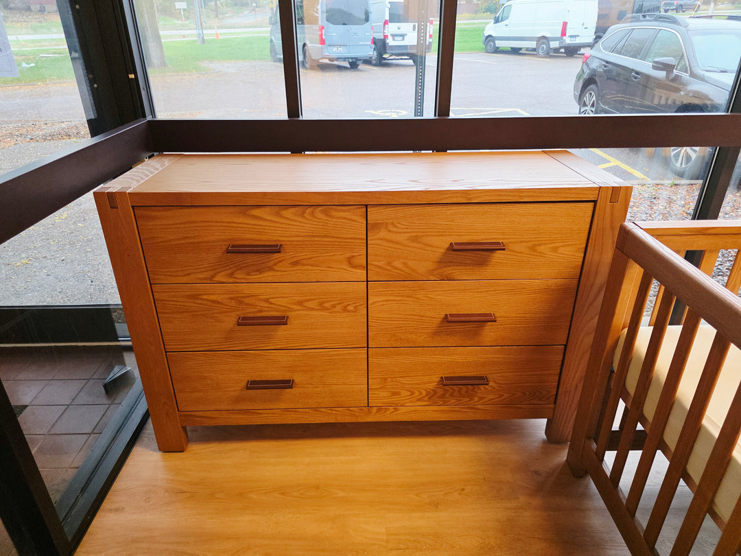 Nartart Toscano Convertible Crib + Double Dresser - Wheat - FLOOR MODEL