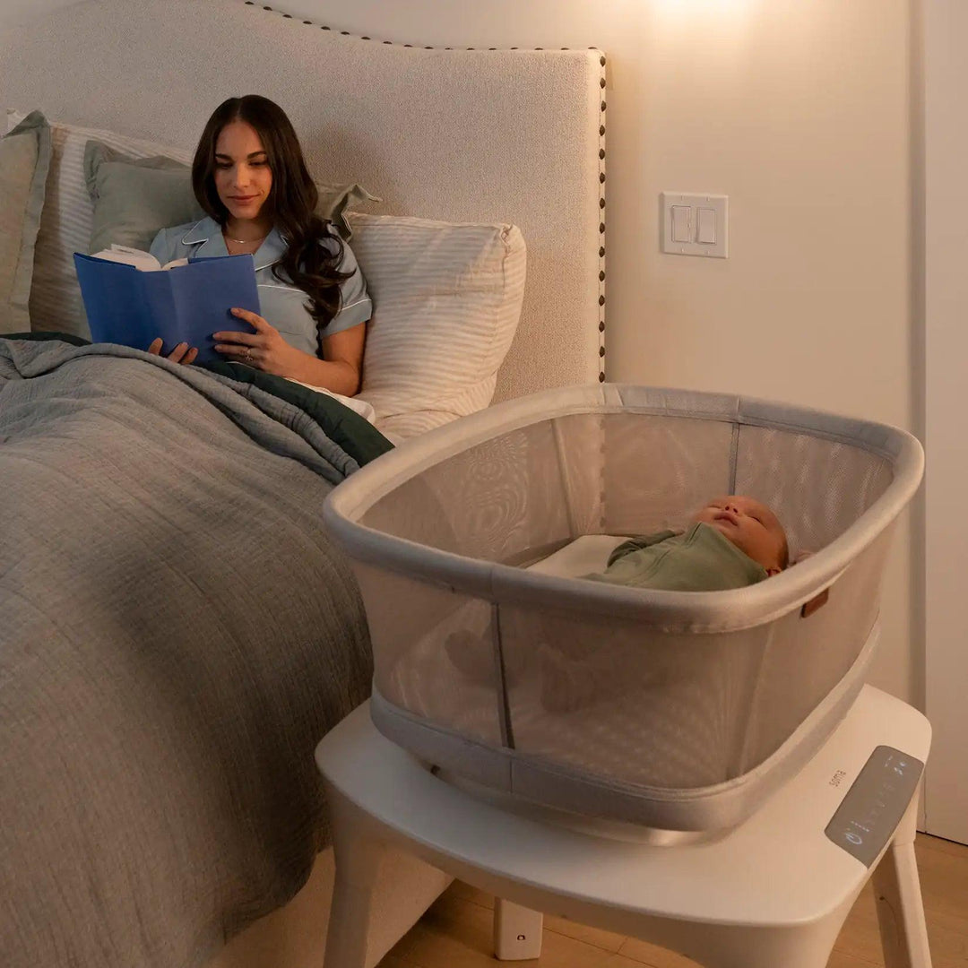 uppababy bassinet sleeping at night UPPAbaby Soma Smart Bassinet – Baby Grand