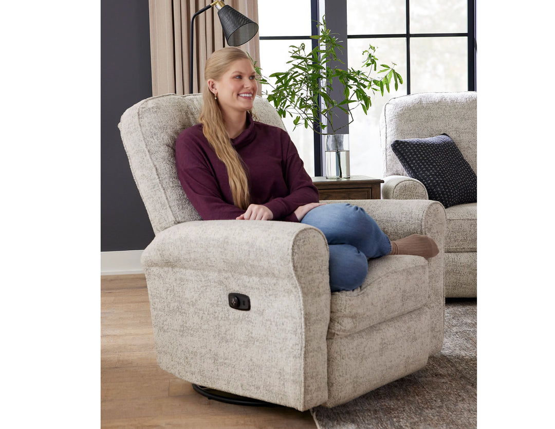 Best Josey Swivel Recliner w/Power-Tilt Headrest