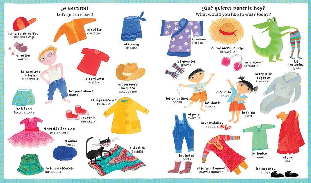 My Big Barefoot Book of Spanish and English Words Hardcover Book