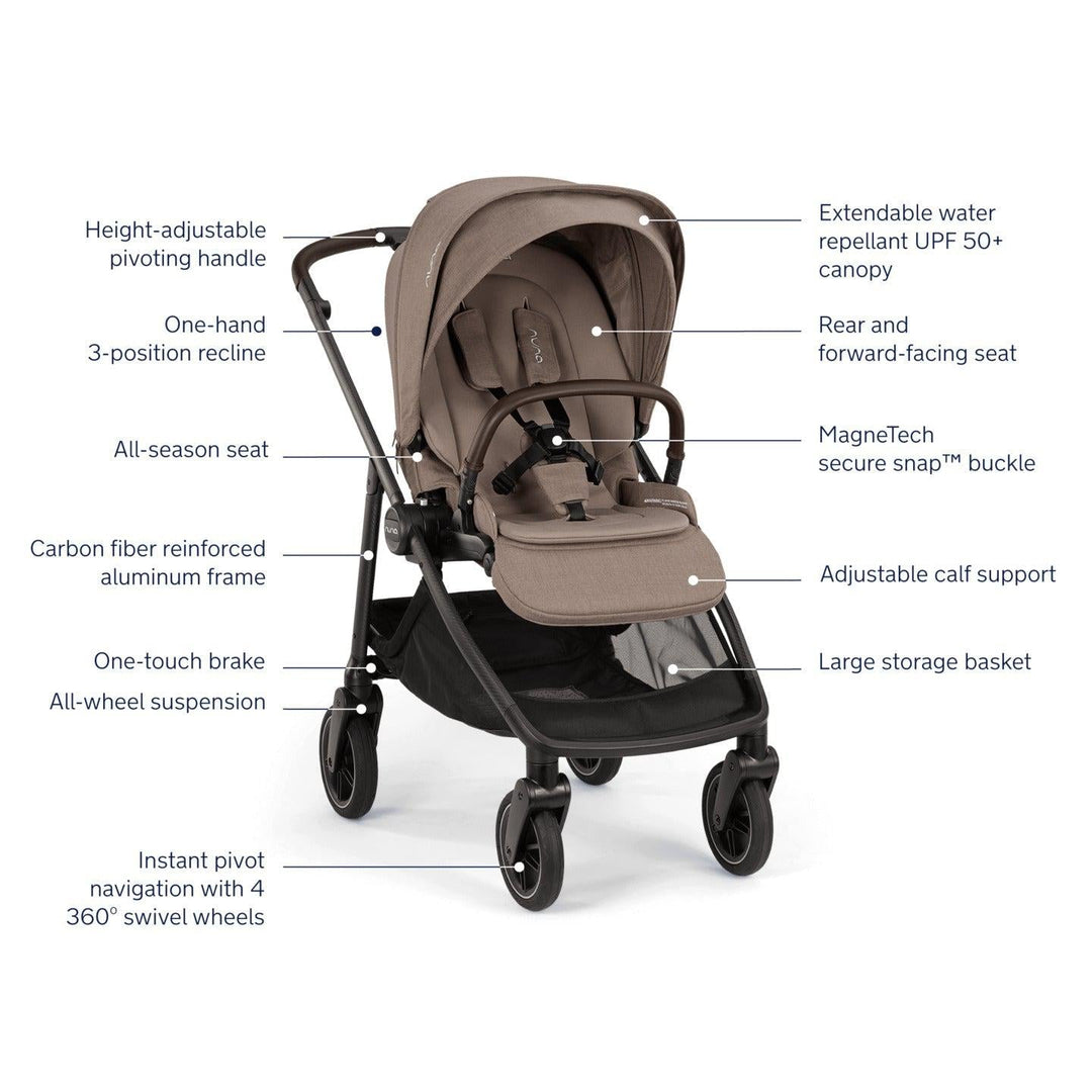 baby stroller with suspension Nuna SWIV Stroller