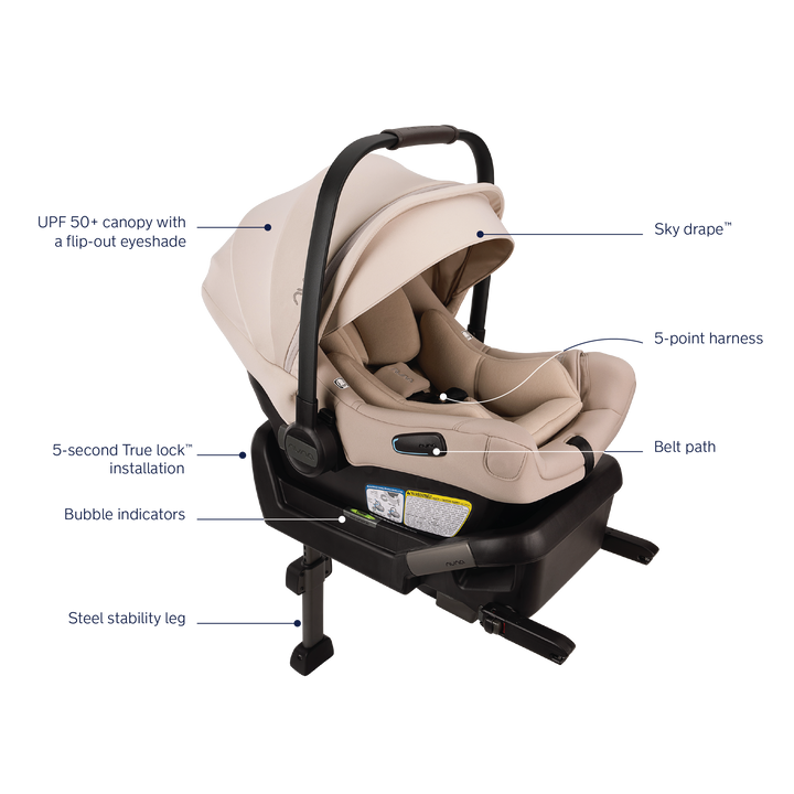 Nuna PIPA Aire Infant Car Seat w/ Classic Base