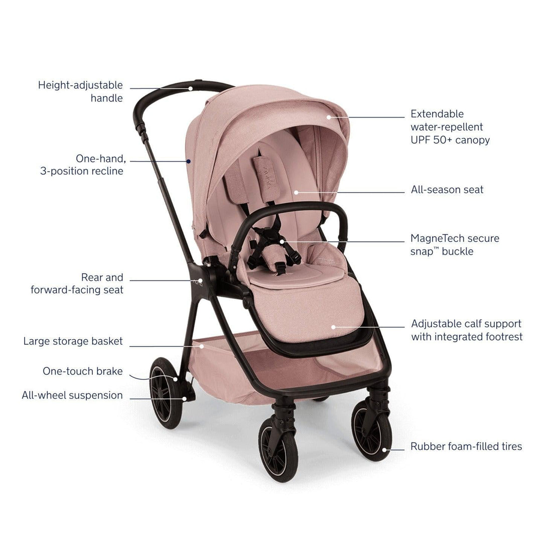 nuna stroller wheel replacement Nuna TRIV Next Stroller with Magnetic Buckle