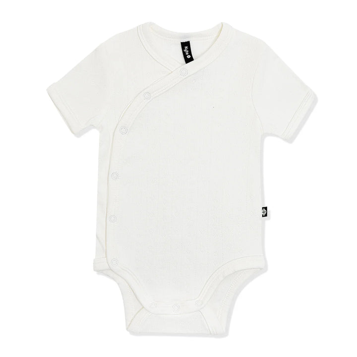 Kyte Baby Pointelle Kimono Bodysuit