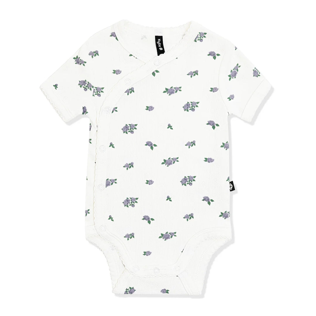 Kyte Baby Pointelle Kimono Bodysuit