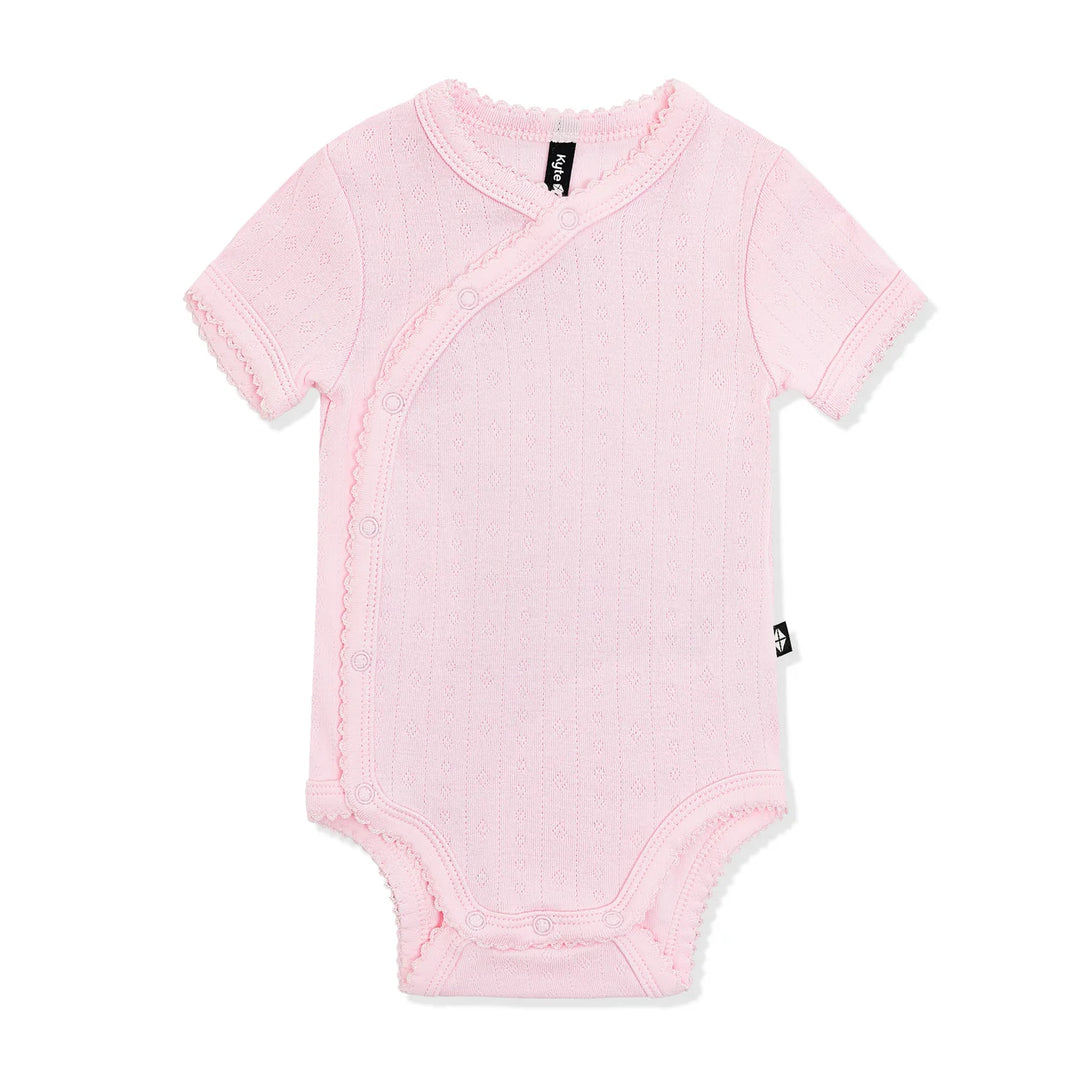 Kyte Baby Pointelle Kimono Bodysuit