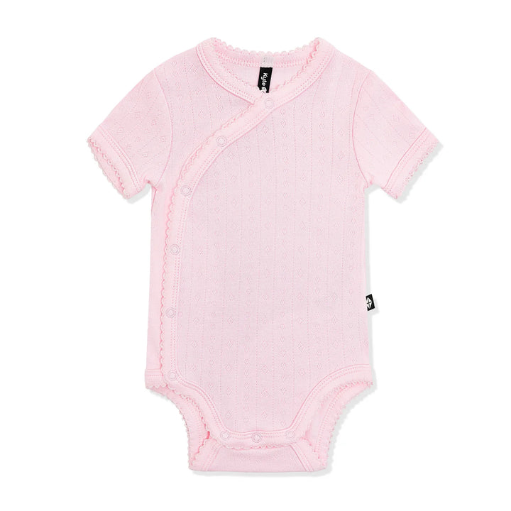 Kyte Baby Pointelle Kimono Bodysuit