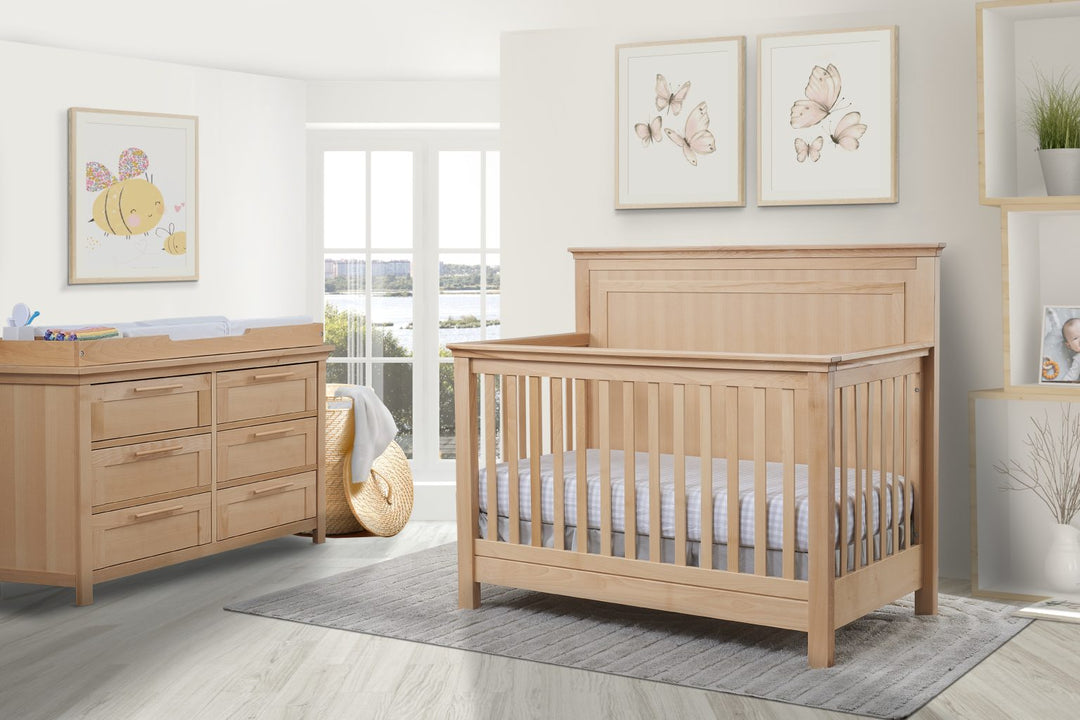 Sorelle Luna Convertible Crib and Dresser Set - Italian Made Sorelle Luna Convertible Crib and Dresser Set - Italian Made
