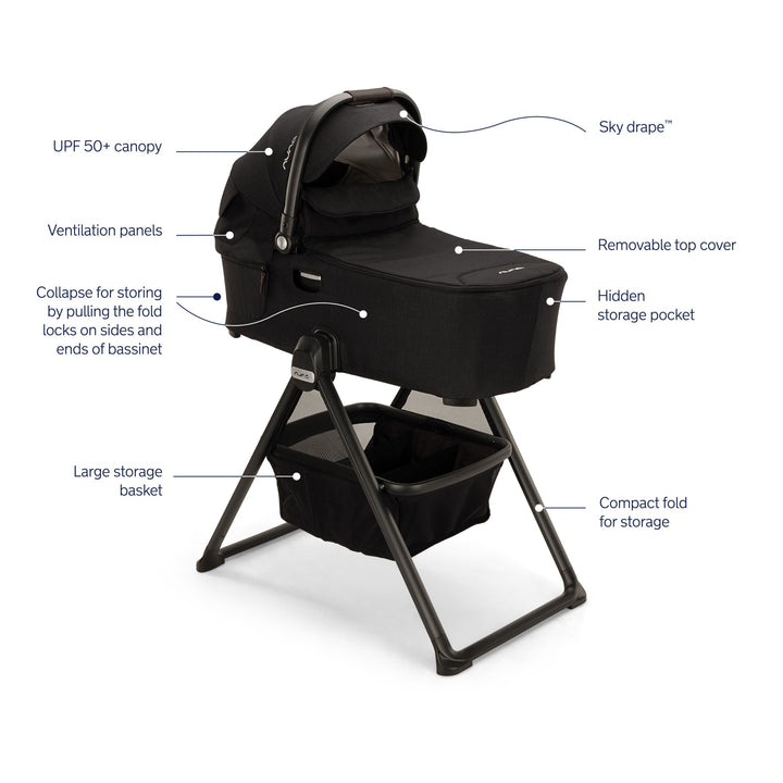 Nuna Demi Next/Icon Bassinet + Stand