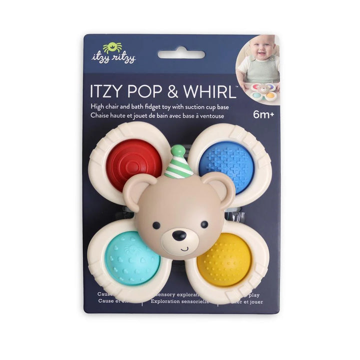 Itzy Ritzy Pop & Whirl Fidget Spinner Toy - Bear
