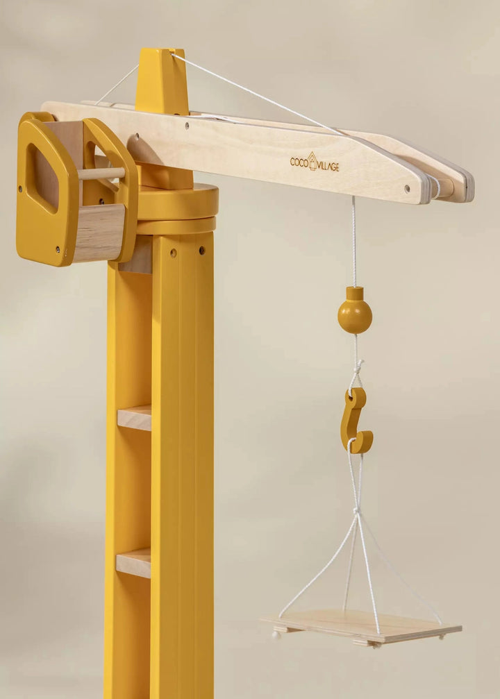 Coco Village Wooden Construction Crane